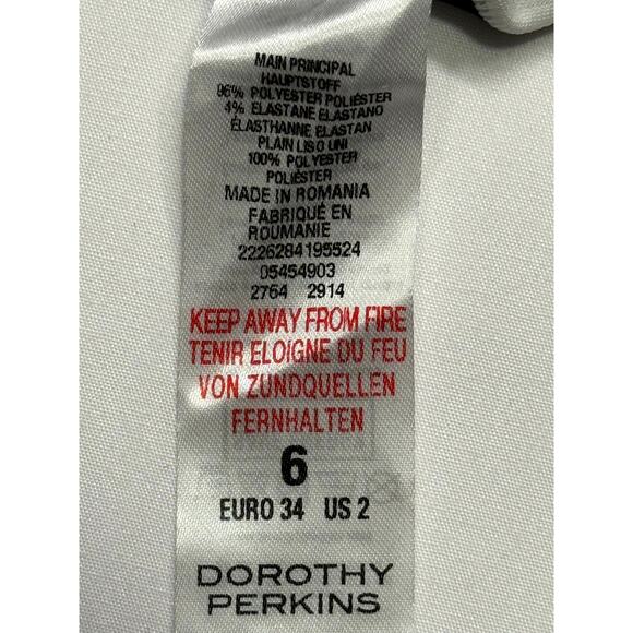 Dorothy Perkins elegant NWT women Black And White Sleeveless striped top size S - Picture 7 of 9